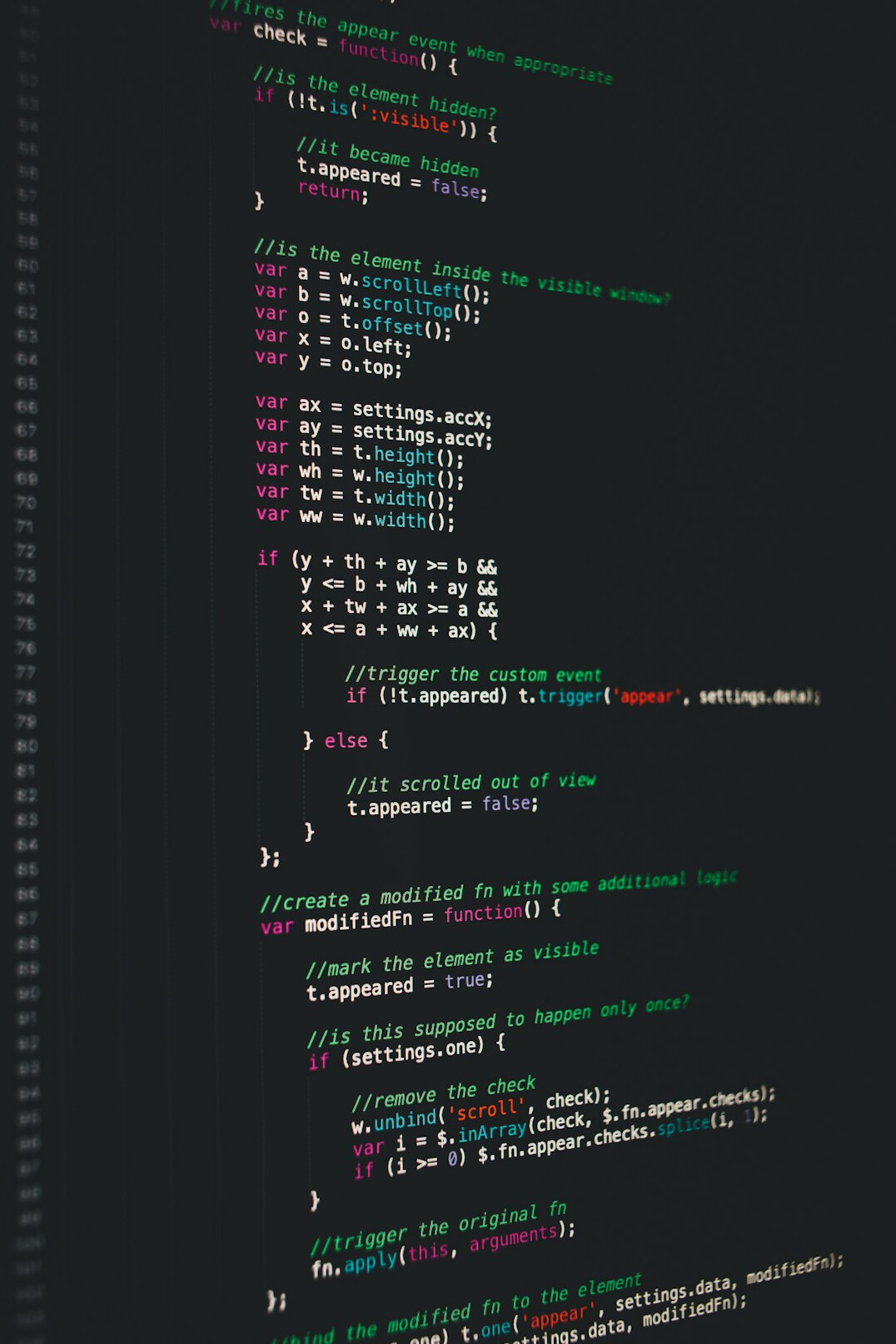 programmer writing code